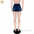 short en jean taille basse pour femme